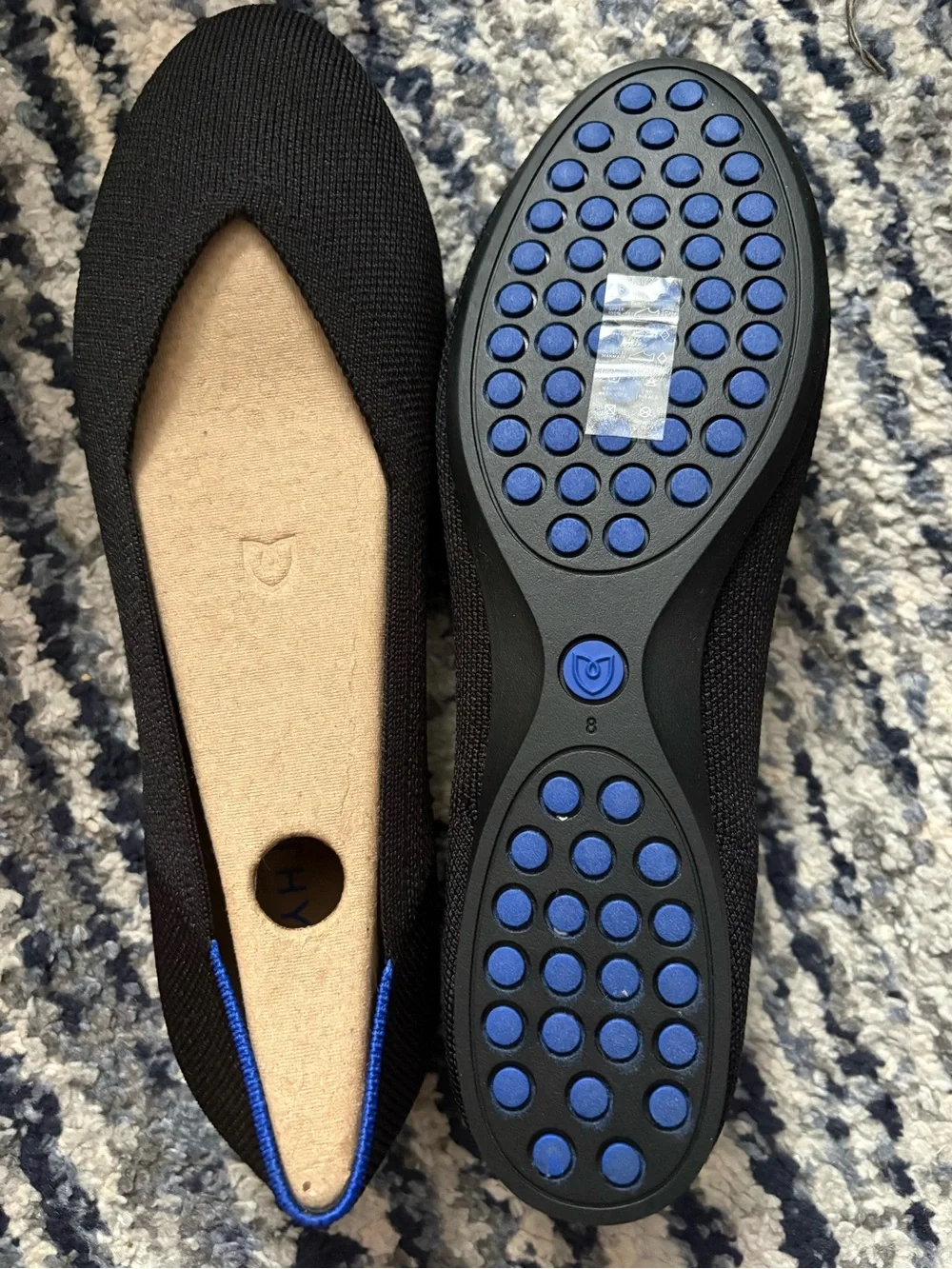 Rothy's Black Flats. The Daily flats in black. - Picture 3 of 5